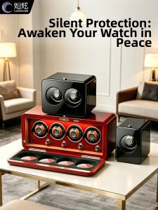 CANXUAN | Silent Magnetic Resistant Wood Finish Automatic Watch Winder