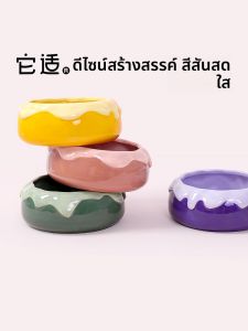 TAFIT | Pet Ceramic Feeding Bowl for Hamsters Rabbits Chinchillas Guinea Pigs and Teddy Bears