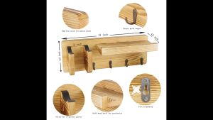 ที่แขวนกีต้าร์ ขาแขวนกีตาร์ติดผนัง ขายึดติดผนังไม้วินเทจ กีตาร์ แสดงผล ราวแขวนเก็บของ