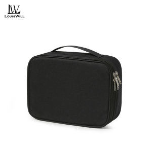 LouisWill Digital Storage Bag Travel Organizer Double Layer Large Capacity Electronic Gadget Bag USB Cable Storage Bags Large Cable Organizer Bag Accessories U Disk Hard Drive Accessories Storage Bag