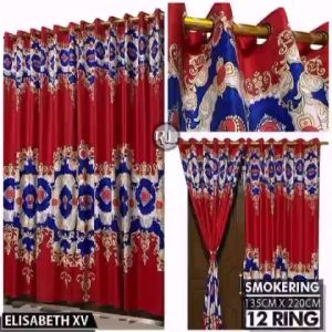 GORDEN JENDELA SMOKRING / GORDEN PINTU SMOKRING / GORDENG JENDELA SMOKRING / GORDENG PINTU SMOKRING / HORDENG PINTU SMOKRING / HORDENG JENDELA SMOKRING / TIRAI SMOKRING RING 12 MOTIF - TERMURAH- BISA COD