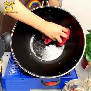Wajan Enamel Gagang 32 Cm: Kuali Wok Penggorengan Anti Lengket & Hemat Minyak