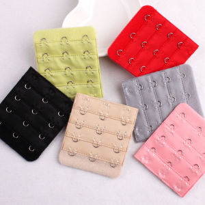 Four Rows and Three Buckles Bra Extension Buckle Extended Buckle Underwear Adjustment Hook and Eye Closure 4 Rows 3 Hooks Big Three Breasted Extension Belt Buckle