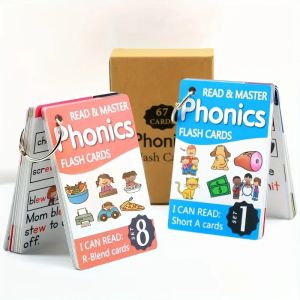 Bộ Flashcard Tiếng Anh Phonics Chống Nước - 112 Nhóm Học Liệu Với 67 Thẻ Kích Thước Bằng Danh Thiếp