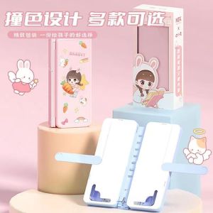 Foldable Reading Bookshelf Pen Box Portable Desktop Adjustable Multi-functional Stationery Box Collaborative Design by Miao Xiaotu