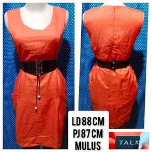 DRESS KUTUNG/SLEEVELESS ORANGE(TALK) 111