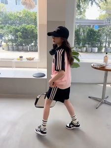 Đồ bé gái mùa hè bộ quần áo cộc tay mùa hè bé gái mẫu UNU size 18-50kg chất liệu cotton thoáng mát bộ hè bé gái