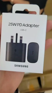 (SG LOWEST) Samsung 25W Super Fast Charger 2.0 EP-TA800NBEGGB – Type C USB C Travel Adapter for Galaxy Note S20 S21 S22 S23 Ultra FE 3 Pin Plug UK
