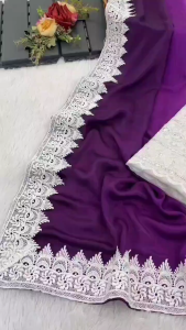 [PRE-ORDER 15 DAYS] SOFT NAYLONE  TWO TONE CHINNON PEDDING  SAREES  {ETA:2026-12-31}