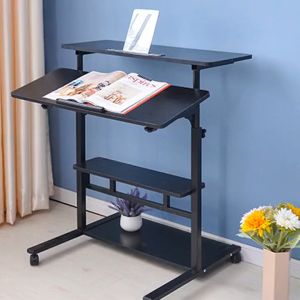 โต๊ะคอมพิวเตอร์ พร้อมที่วางคีย์บอร์ดและซีพียู (4 ชั้น) ปรับระดับ MOUNTAIN ERGO-400 โต๊ะทำงาน ERGONOMIC (HP302)