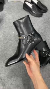 (5cm) Harness Boot Xích Nam Harness boots da nappa bảo hành 12 tháng