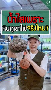 วัสดุกรอง หินดำ พร้อมถุงตาข่ายแดง  1 kg. - ช่วยกรองให้น้ำใส ดูดซับสารพิษ ของเสีย มีรูพรุนสูง โดยร้านวสันต์ อุปกรณ์ปลาสวยงาม