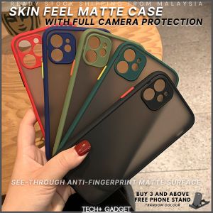 Camera Lens Protection Casing Transparent Skin Feel Matte Case for iPhone 11 Pro Max X XS Max XR SE 2020 8 Plus 7 Plus 6 Plus 6S Plus