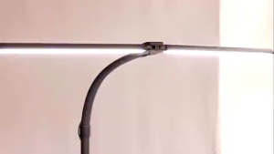 SG Stock - 80CM LED GOOSENECK DESK 24W Study Lamp Dimmable Double Head Desk Light Table Light For Study Gaming Work