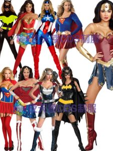 ชุดฮีโรินสุดเจ๋ง Wonder Woman Justice League Cosplay ชุดสตรีทสไตล์ ชุดสูทสีแดง ชุดฮาร์ปีียาว ชุดฮาร์ปีียาวสำหรับผู้หญิง