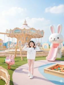 Bộ quần áo thu đông cho bé gái Bigfox Miss Meow size đại dài tay thun cotton mặc nhà 3-11 tuổi 30kg