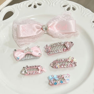 Original YCANCAN Pet Hair Clip Pink Diamond Fairy Dog Accessories for Maltese Yorkie Poodles Dogs Universal Pet Supplies