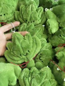 Cute Leaf Soft Toy Ornament Keychain