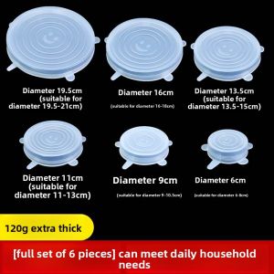 Defasilk | Food-Grade Silicone Lids for Microwave and Oven Transparent Thickened
