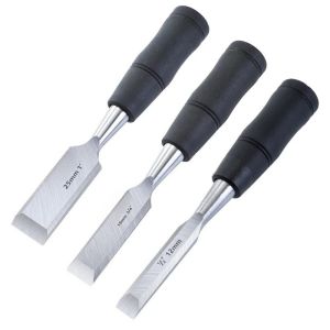 Đục Gỗ Thép Carbon 7.5 Inch Có Đầu Búa Và Tay Cầm Chống Trượt Dùng Cho Dụng Cụ Mộc Chế Tác Gỗ