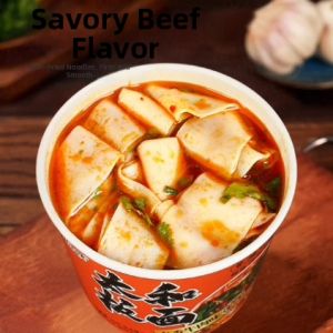Authentic Taohel Non-Fried Spicy Beef Instant Noodles 8 Buckets