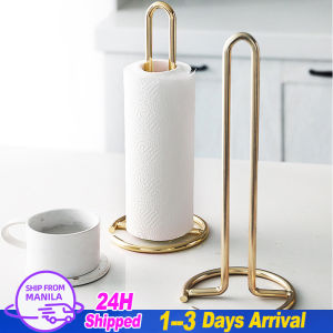 🔥Fast Shipping🔥32cm Metal Vertical Roll Paper Holder Table Napkin Rack Shelf Tissue Towels Storage Holders