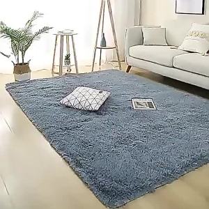 DIHUANTUO | Minimal Pure Color Soft Silk Carpet