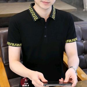 Kaos kerah polo wangki POLOS> Kaos kancing depan pria> Kaos pria lengan pendek> Kaos cowok terlaris