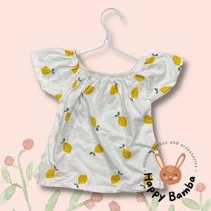 Kids Off Shoulder Top for Girls (2-5 yrs old) Casual Pambahay Pangalis Pangala Comfy Summer Terno
