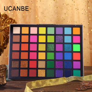 Ucanbe 48 Color Eyeshadow Palette Exotic Performance Stage Makeup Professional Eye Shadow Palette Multi-Color Large Size