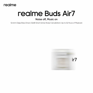 realme Buds Air7 (12.4mm Deep Bass Driver | 52dB Smart Active Noise Cancellation | Up to 52 Hours of Playback)