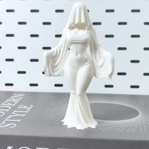 A 12cm ghost ornament 3D printed white dress ghost decoration funny Halloween indoor and outdoor decoration