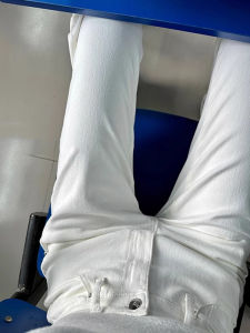 Quần Jeans Ống Thẳng Màu Trắng Cạp Cao Co Giãn Cho Nữ Quần Ống Rộng Ôm Dáng Mùa Xuân Mùa Hè Mùa Thu Mùa Đông Quần Jeans Denim