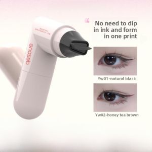 DEZONE Integrated Eyeliner Stamp Precise Eye Line Drawing Long-lasting Color Retention Portable Beauty Tool for Eye Makeup