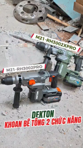 Thân Máy Khoan Đục Bê Tông 2 Chức Năng Dekton M21-RH3002PRO & M21-RH3002XPRO Motor Brushless Lực Đập 5J