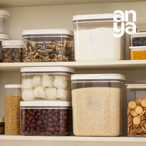 Anya Large Size Food Grade Sealed Storage Jar Kitchen Cabinet Rice Bucket Moisture Proof Pest Control Household Rice Storage Container