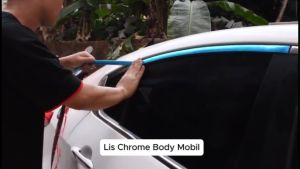 List Lis Chrome Krom Mobil Moulding Trim Body Eksterior 30mm x 15M