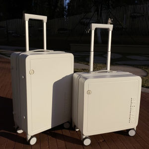 Raenlkor 16 Inch Carry-On Suitcase Womens Mini Ultra-Light Travel Luggage Fashionable Hardshell Polyester Lined Zipper Closure