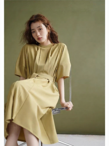 POPCHRIO | Đầm Suông Dáng Xòe Tay Lồng Phong Cách Retro Mùa Hè