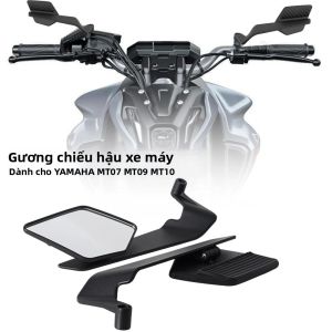 Bộ Gương Chiếu Hậu Có Thể Điều Chỉnh Cho Dòng Kawasaki Z - Z1000 Z900 Z800 Z750 Z650 Z400 Z300 Z250 Z125 - Vỏ Nhôm Kính Trong Suốt