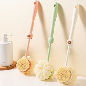 Angola Sikat Punggung Badan dan Sponge Puff Loofah 2in1 D92 Alat Bantu Gosok Punggung Badan 2 Sisi/Sikat Punggung Serbaguna/Bath Brush