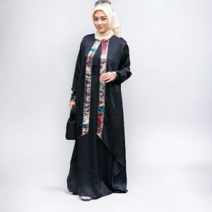 GAMIS ABAYA HITAM ENDOMODA EN. ZALFA