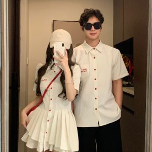 XILANDUO | Petite Academic Style Couple Set Blouse Skirt Combo