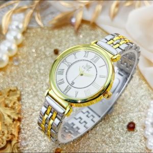 OPK Watch For Women Waterproof Original Stainless Steel Quartz Fashion Casual Gold Ladies Watch