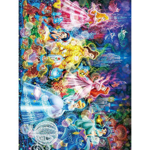 1 piece - Potdemiel-5D-DIY - Flocking cloth - Special drill - Diamond painting set - Princess castle - Diamond art