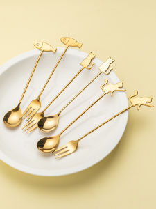 Elegant & Creative Fruit Fork & Coffee Spoon: A Guide to Stainless Steel 304 Long Handle Stirring & Dessert Spoon