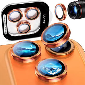 For iPhone 17 16 Pro Max Metal Ring Tempered Glass Camera Lens Protector for iPhone 17 15 Pro Max Easy Installation Accessories
