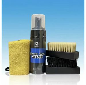 SOLE BASICS Premium Shoe Cleaning Kit Foam Towel Brush Shoe Cleaner Sneaker Care No Rinse Dry Clean