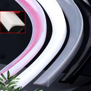 Hibeautylife】เขื่อนระบายน้ำป้องกันน้ำกระเซ็นแถบปิดผนึกตัวหยุดน้ำในห้องน้ำ TPE แบบใหม่มีกาวในตัวแยกเปียกแห้ง