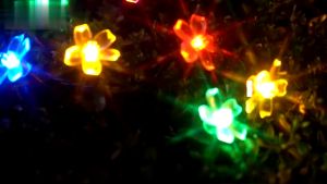 MLADEN Solar Cherry Lights Hari Raya Blossom String Lights 20/30/50 LED Outdoor Solar Fairy Flower Lights Ramadan Lights Garden